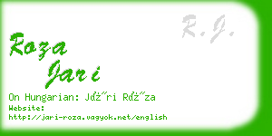 roza jari business card